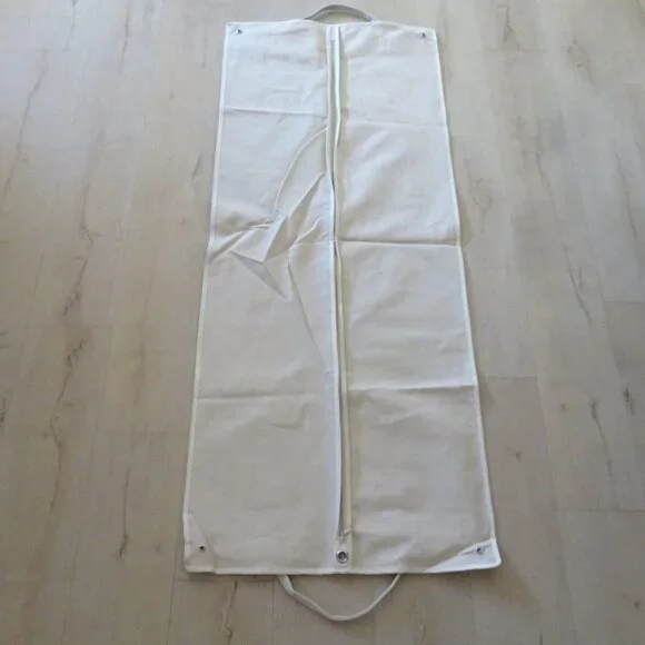 Balenciaga Logo Canvas Garment Storage Bag Dust Travel Suits Dress Coats 23 x55